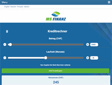 Tablet Screenshot of ms-finanz.ch